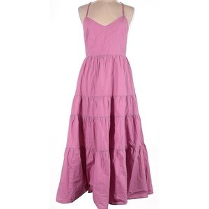 Madewell Dusty Rose Gathered Dress